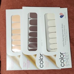 Color Street neutral lot of 3 sets